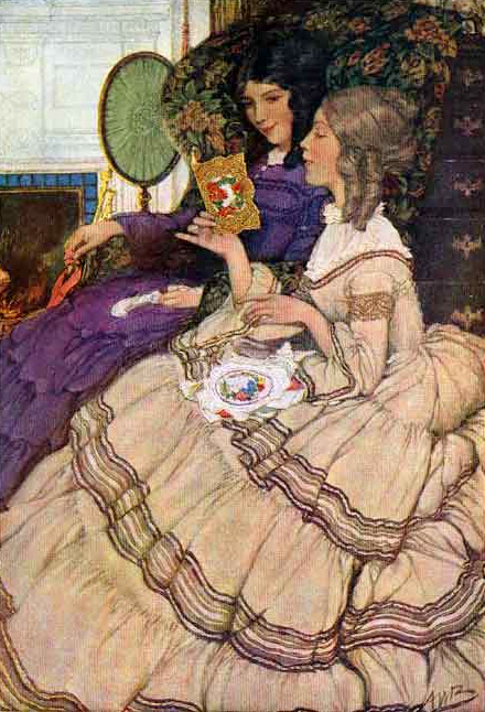 Painting-of-Victorian-women
